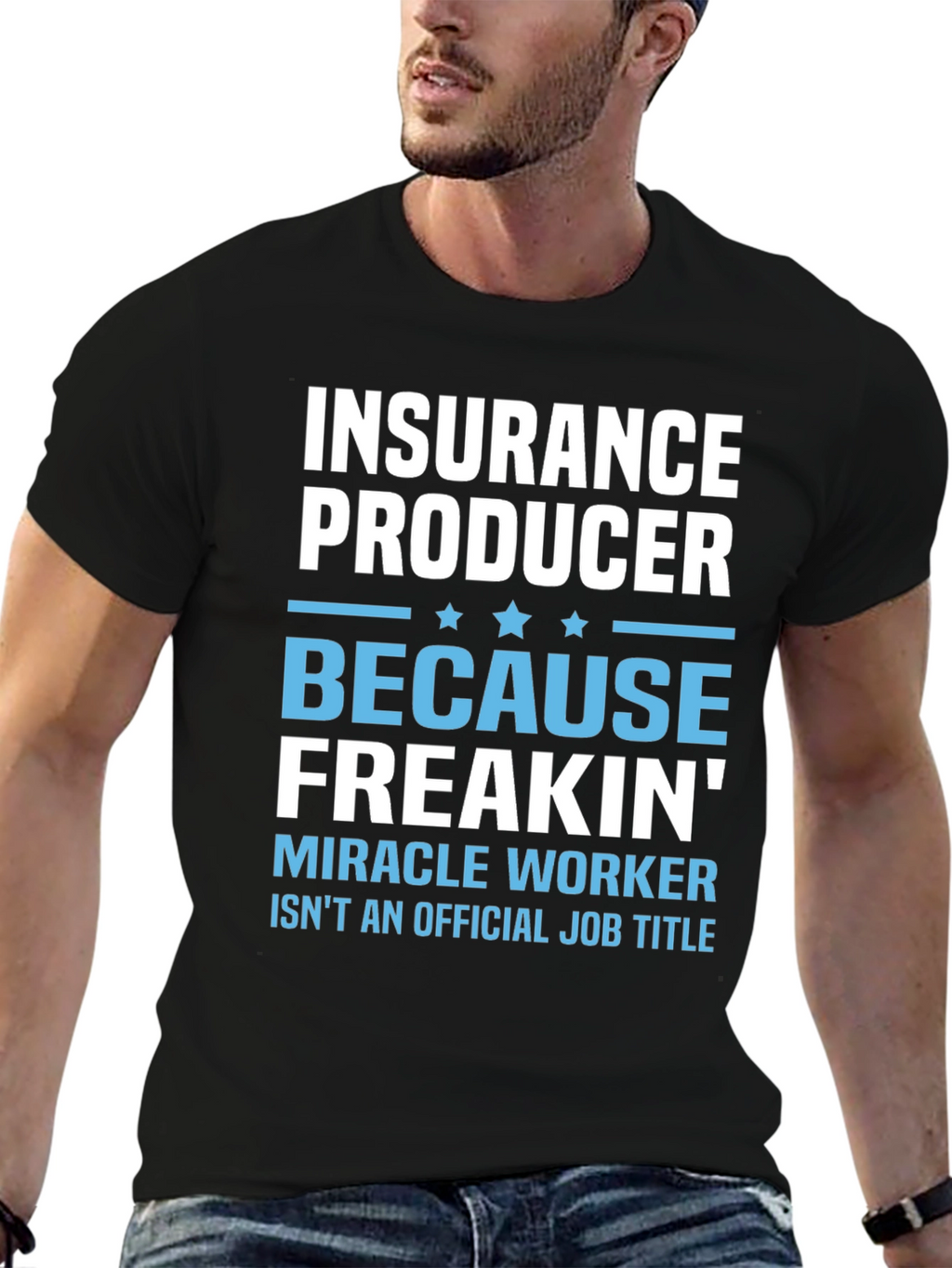 Insurance Producer Funny Job Title Graphic T-Shirt