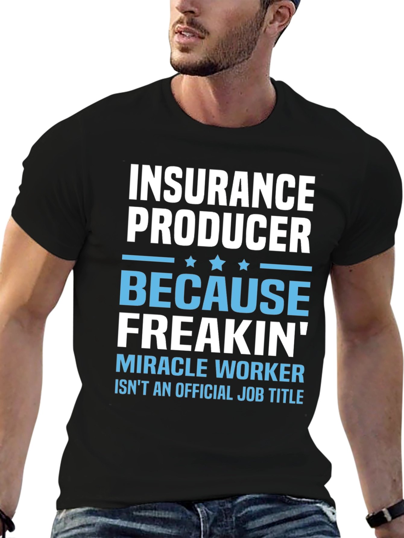 Insurance Producer Funny Job Title Graphic T-Shirt
