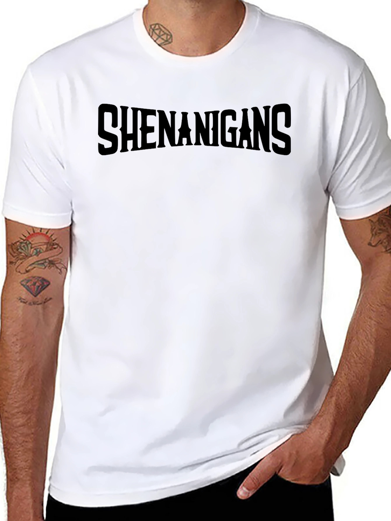 Shenanigans Black Graphic T-Shirt