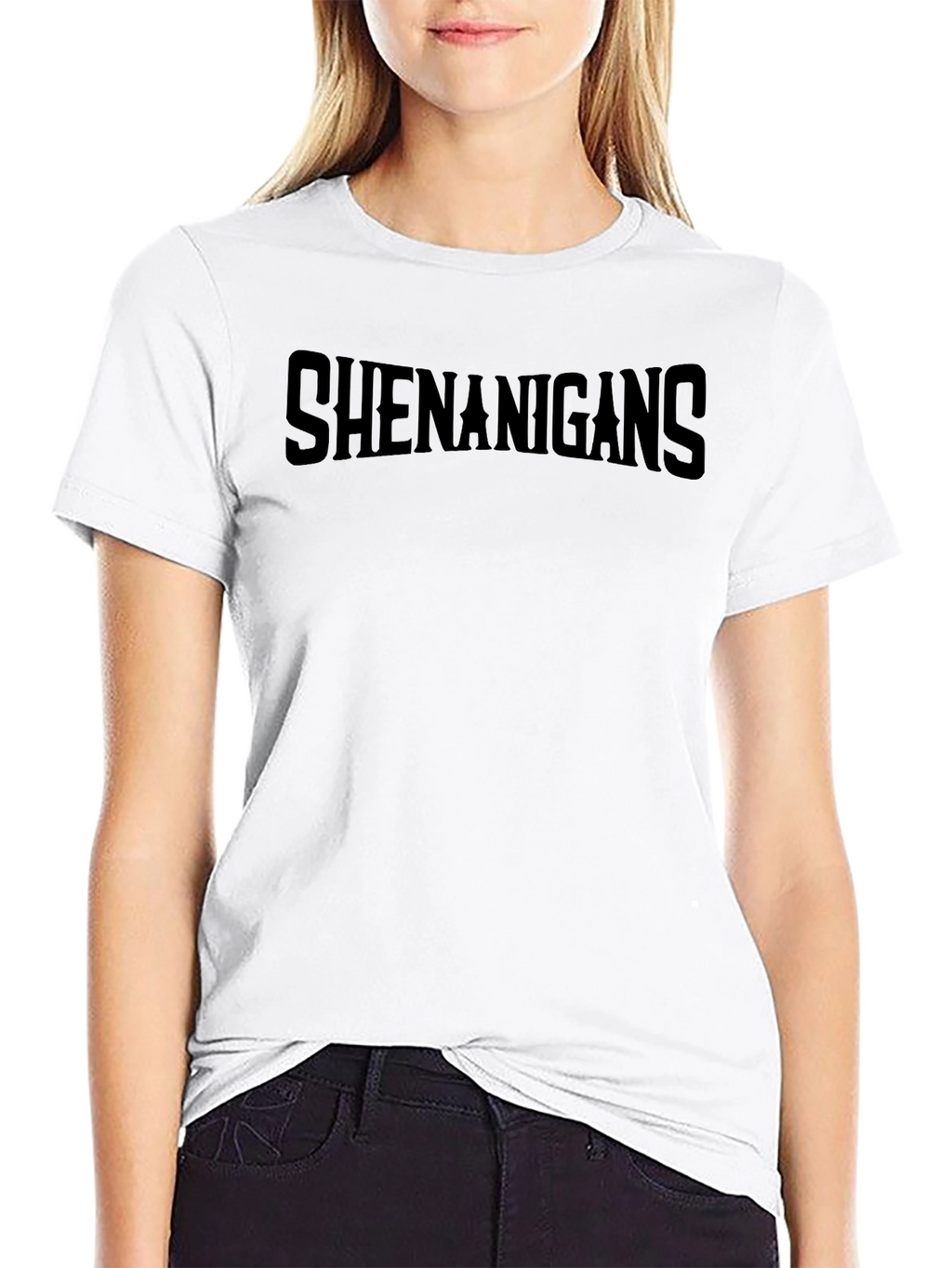 Shenanigans Black Graphic T-Shirt