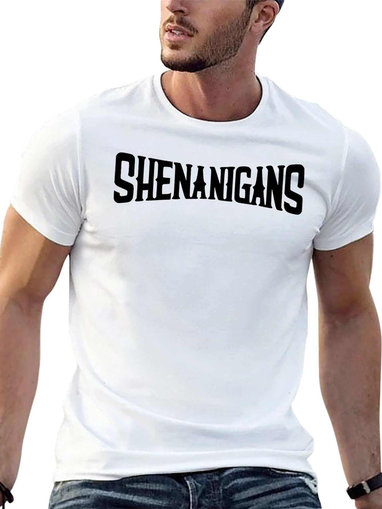Shenanigans Black Graphic T-Shirt