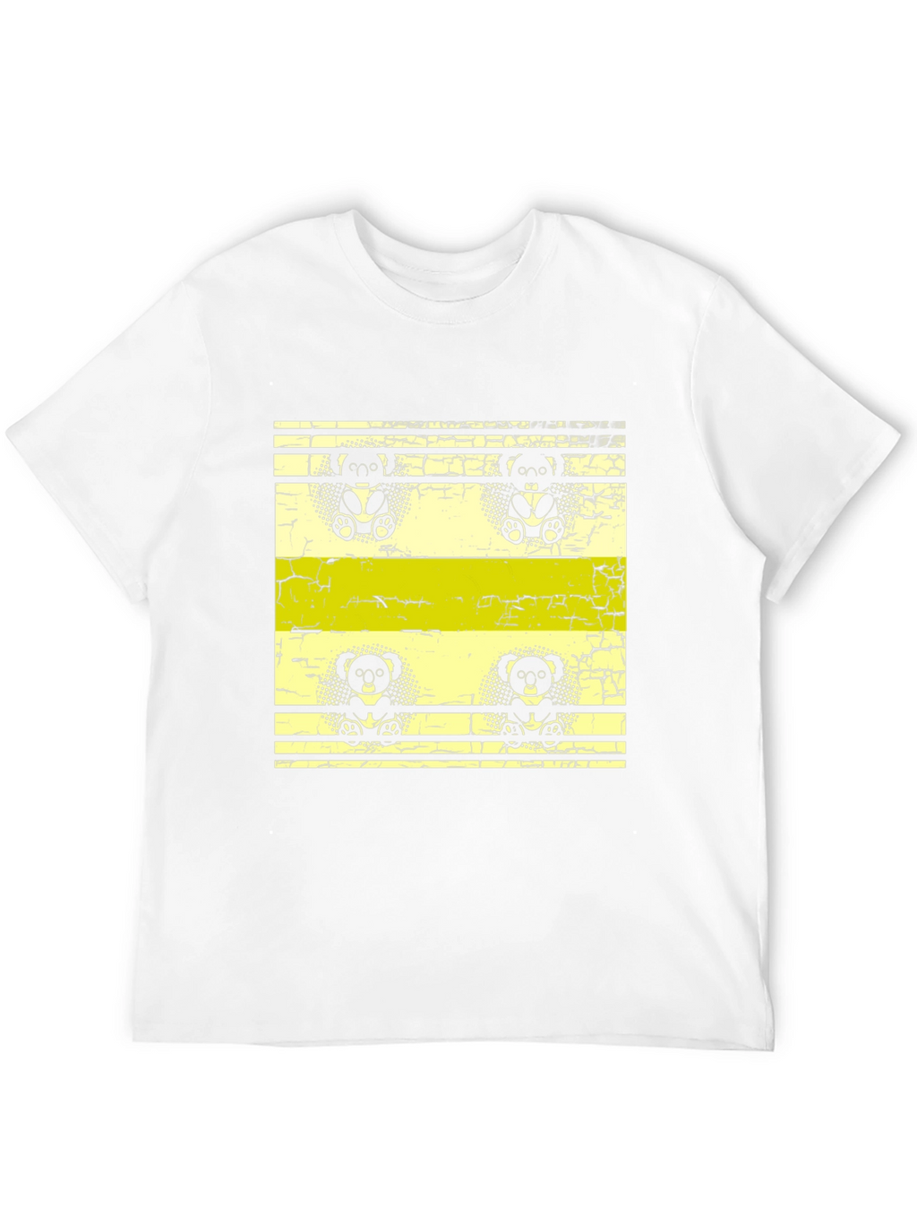 Retro Koala Print Black T-Shirt