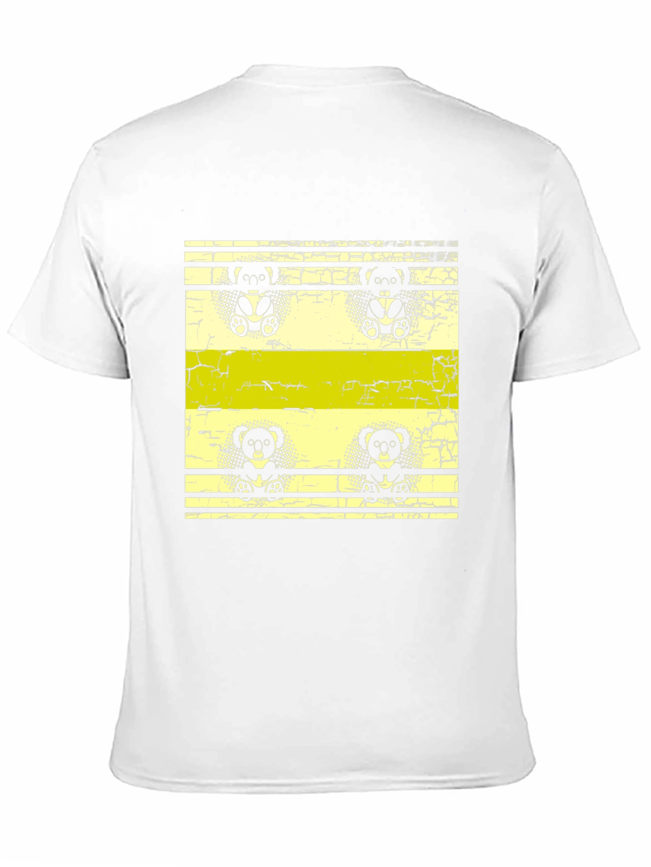 Retro Koala Print Black T-Shirt