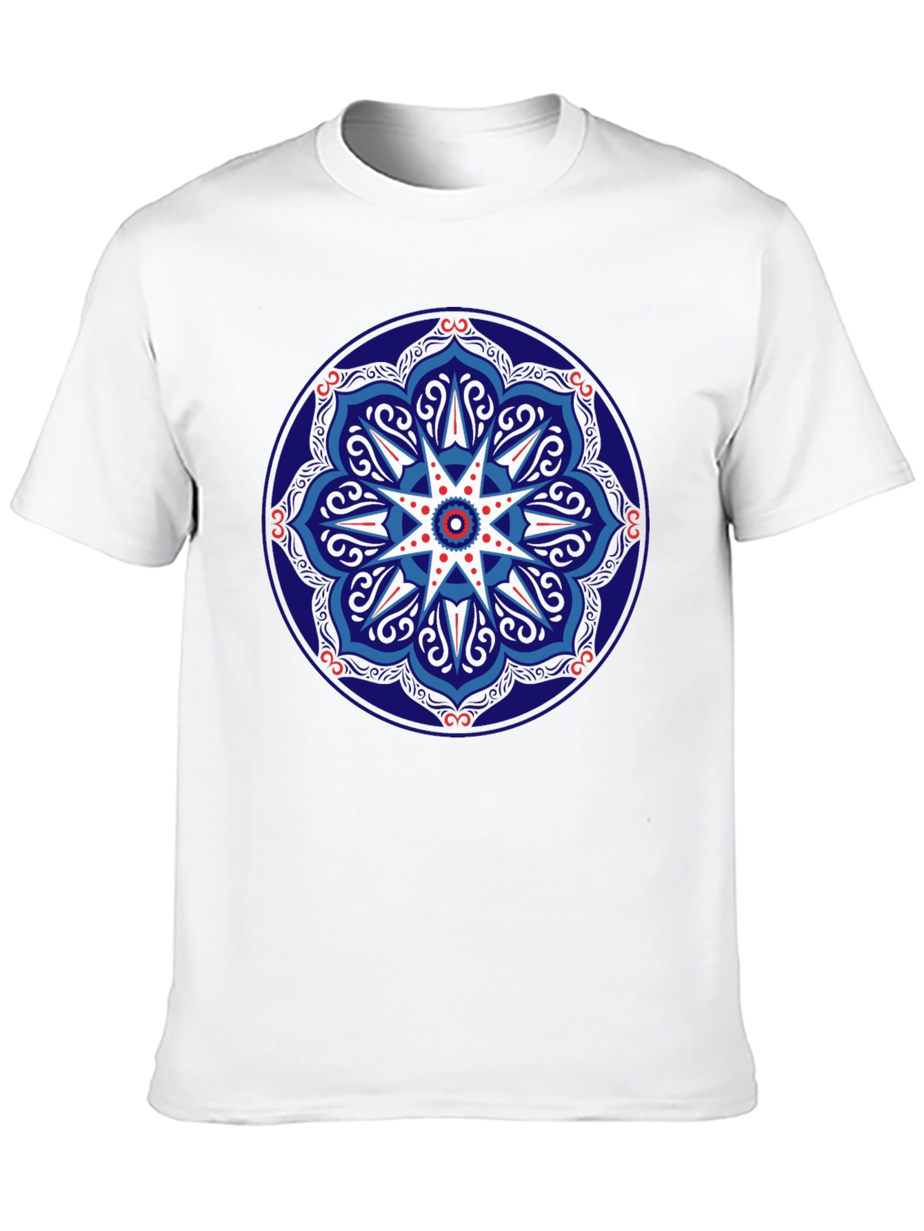 Mandala Graphic Print Tee - Black