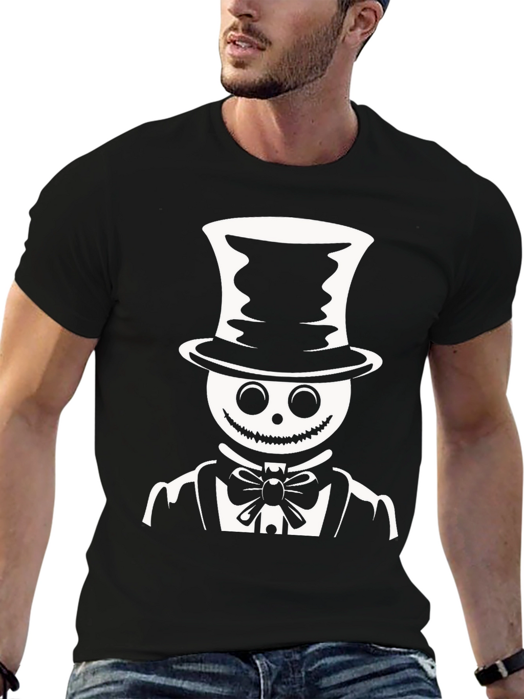 Spooky Gentleman T-Shirt - Halloween Style
