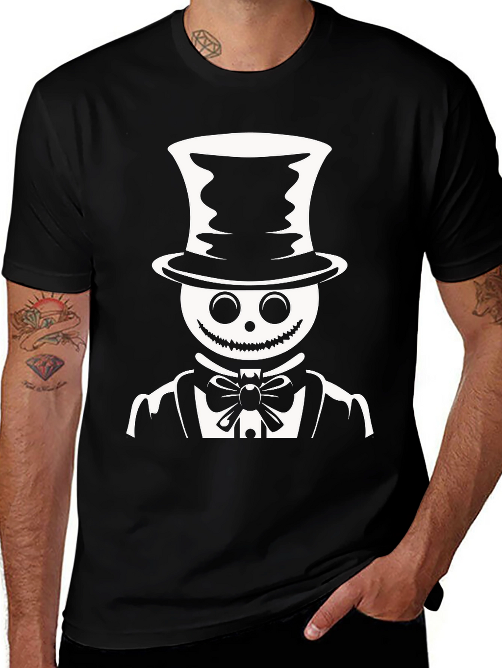 Spooky Gentleman T-Shirt - Halloween Style