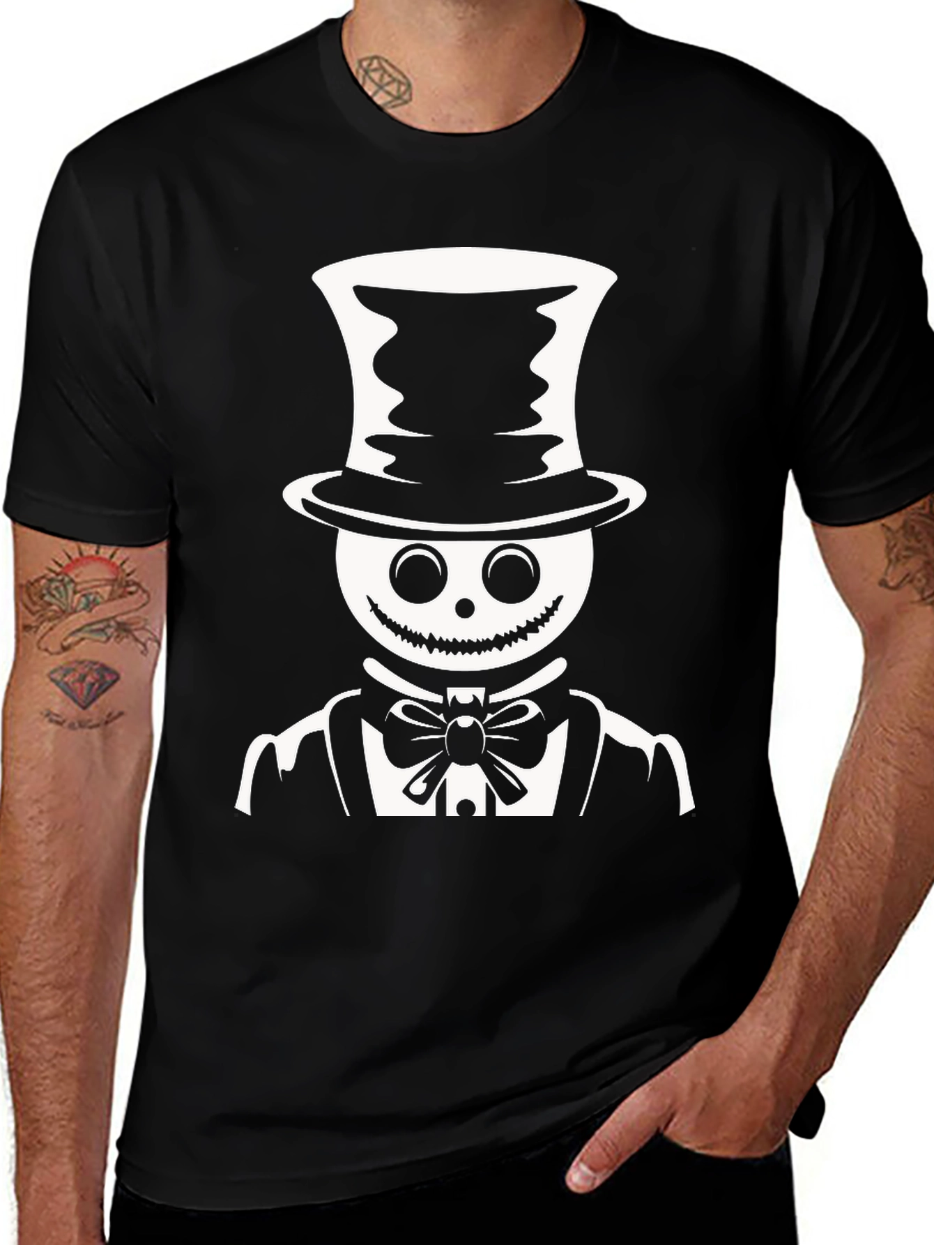 Spooky Gentleman T-Shirt - Halloween Style