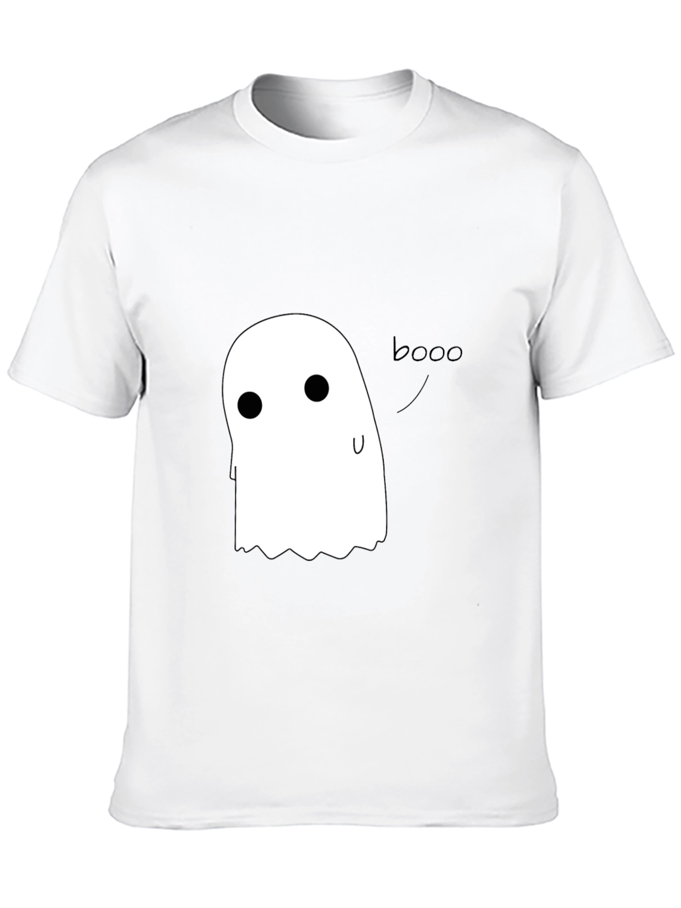 Boo! Spooky Ghost Graphic T-Shirt - Halloween Ready