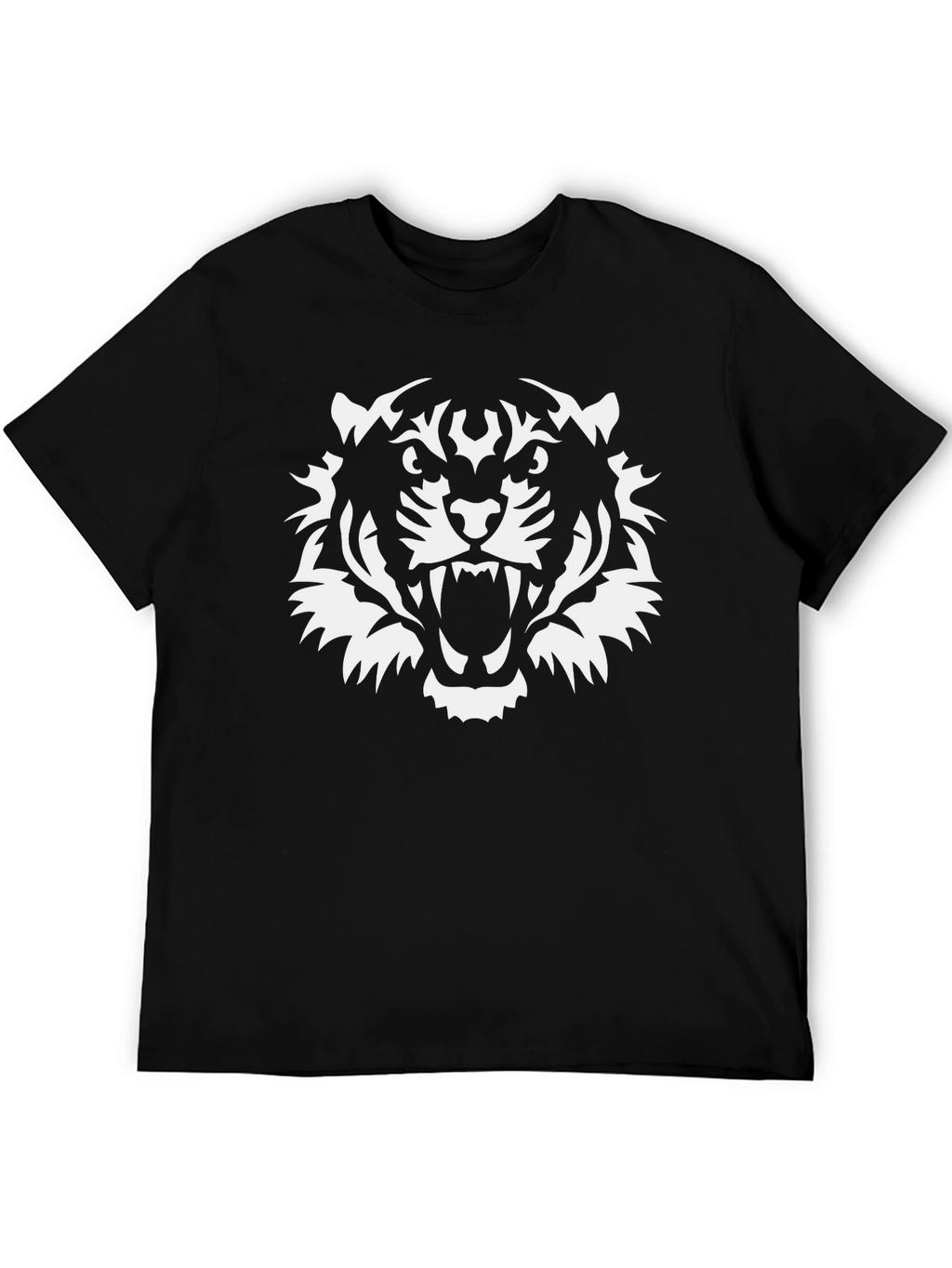 Bold Tiger Graphic Tee - Black