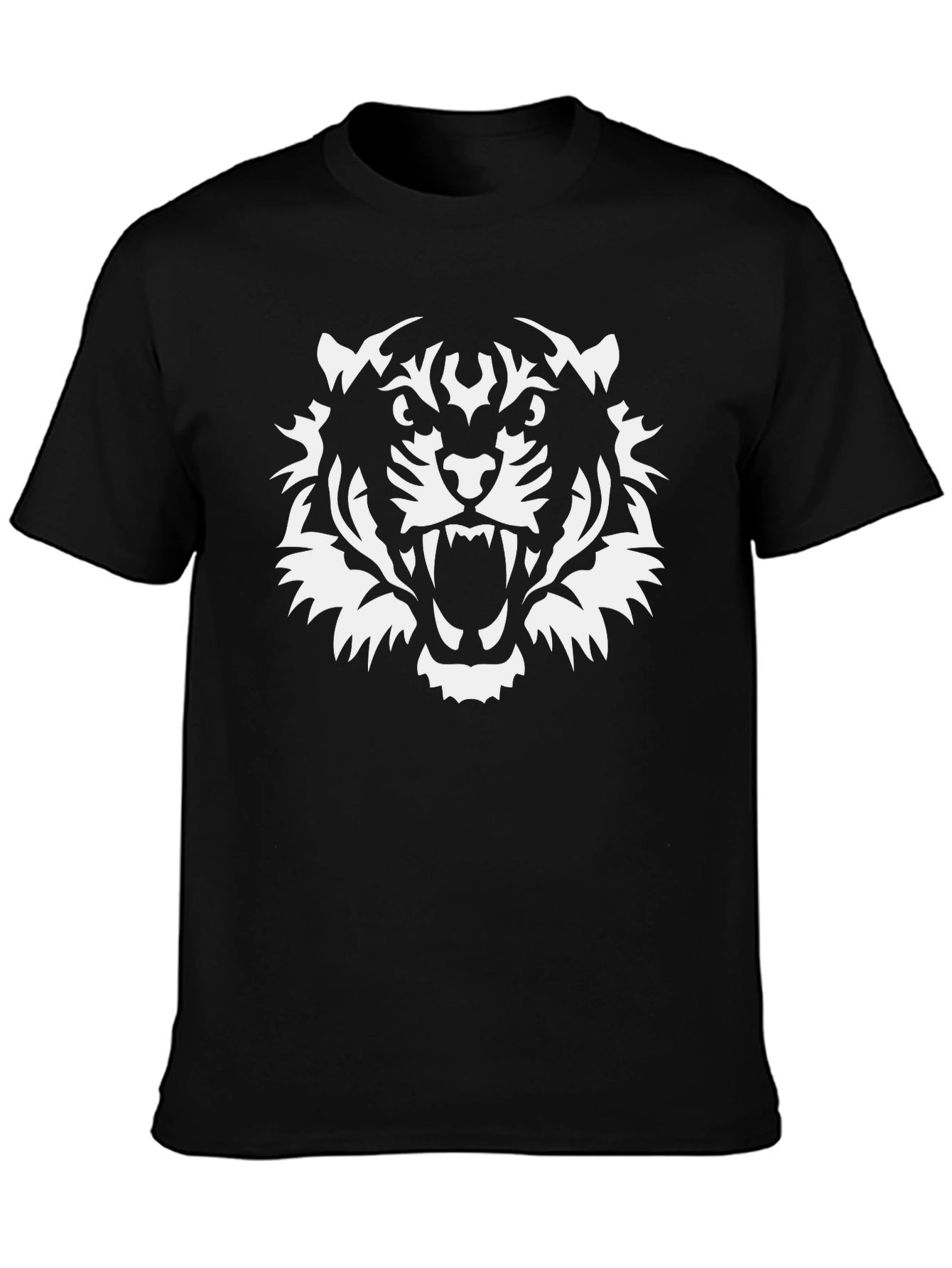 Bold Tiger Graphic Tee - Black