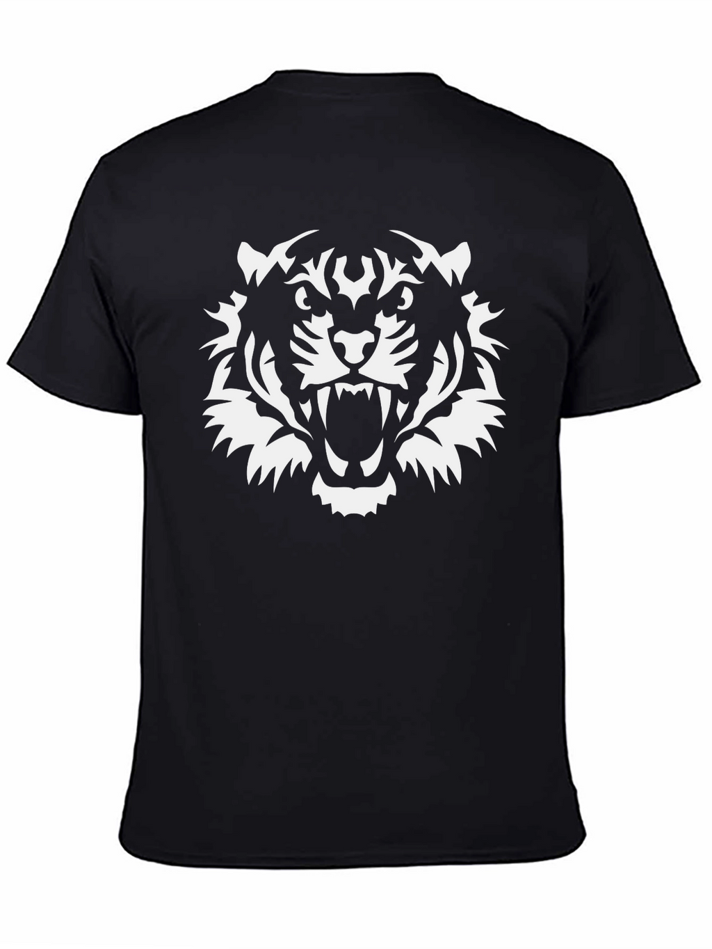 Bold Tiger Graphic Tee - Black