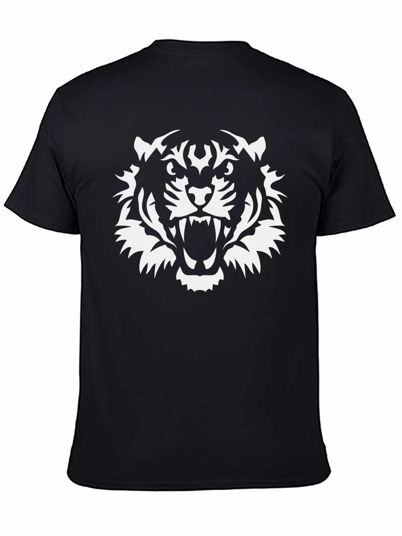 Bold Tiger Graphic Tee - Black