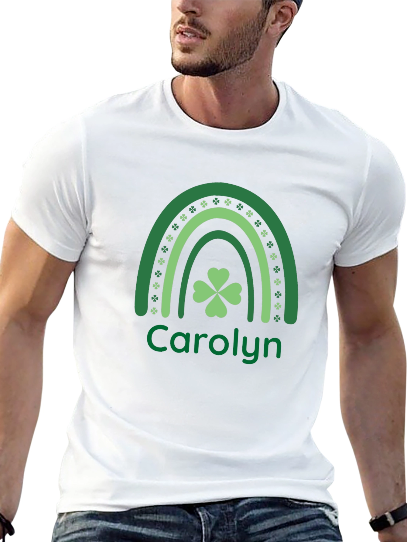 St. Patricks Day Personalized Carolyn Shamrock T-Shirt