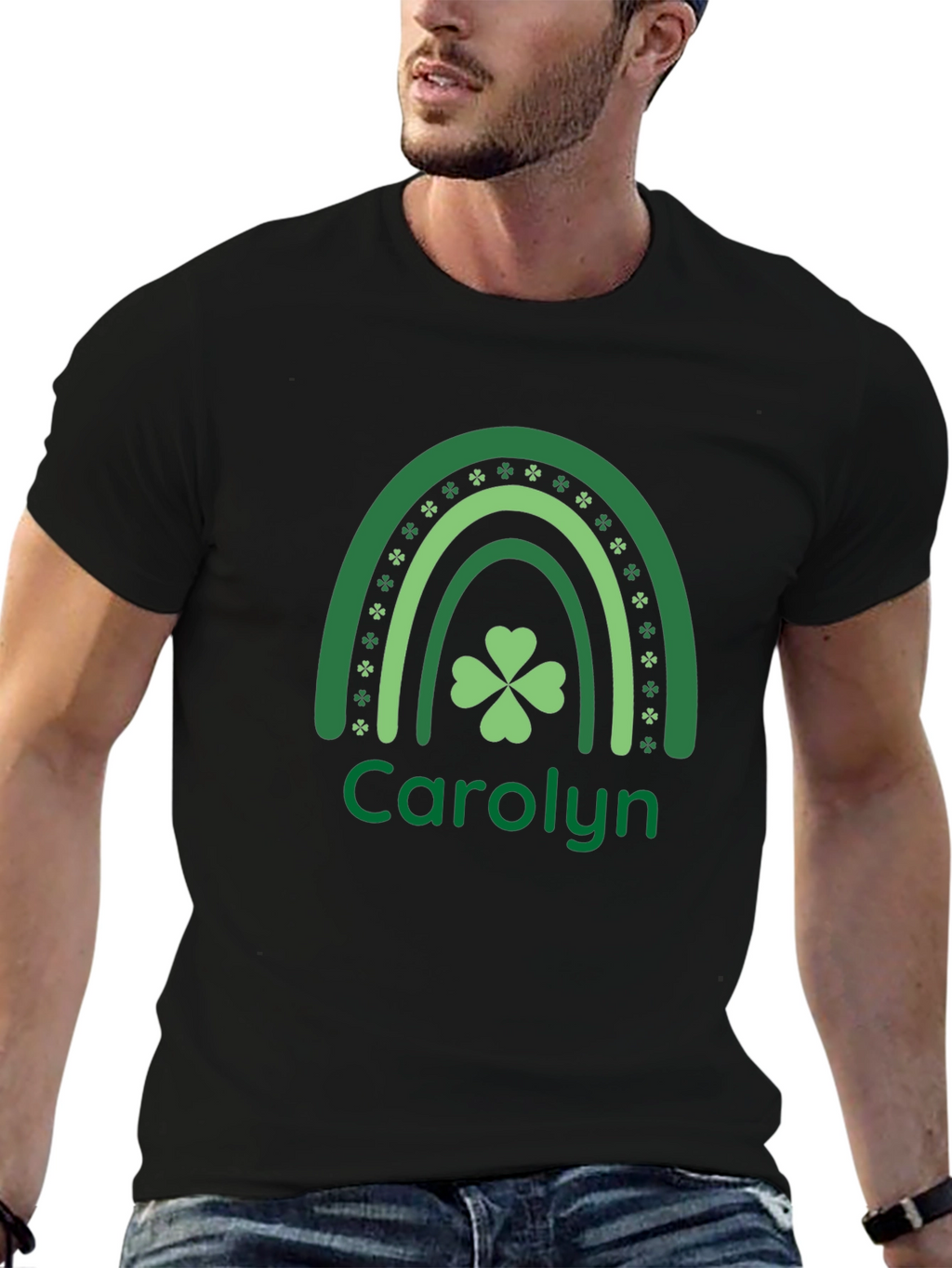 St. Patricks Day Personalized Carolyn Shamrock T-Shirt