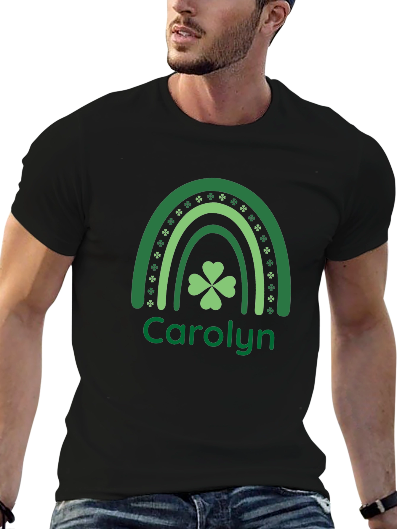 St. Patricks Day Personalized Carolyn Shamrock T-Shirt
