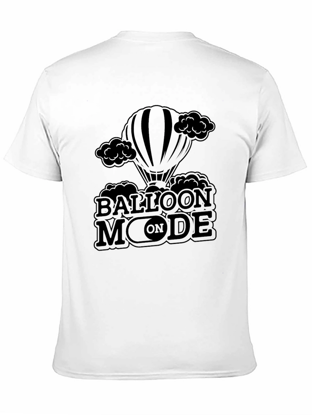 Balloon Mode On Black T-Shirt