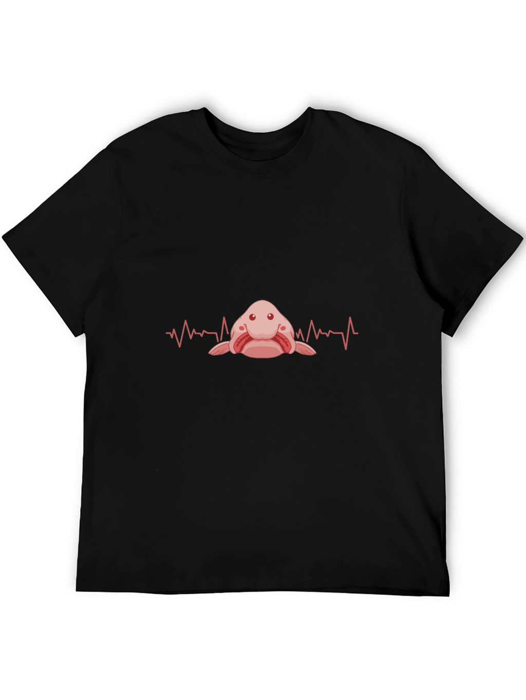 Blobfish Heartbeat T-Shirt - Funny Fish Lover Tee