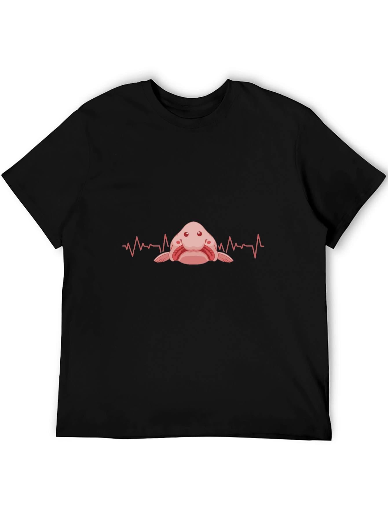 Blobfish Heartbeat T-Shirt - Funny Fish Lover Tee