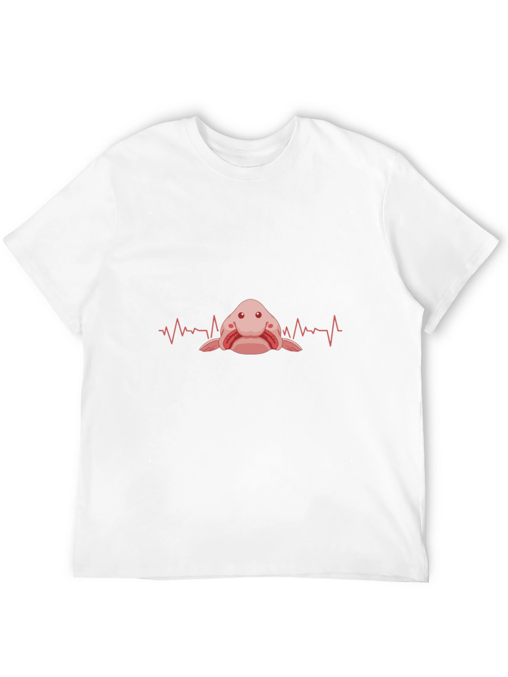 Blobfish Heartbeat T-Shirt - Funny Fish Lover Tee