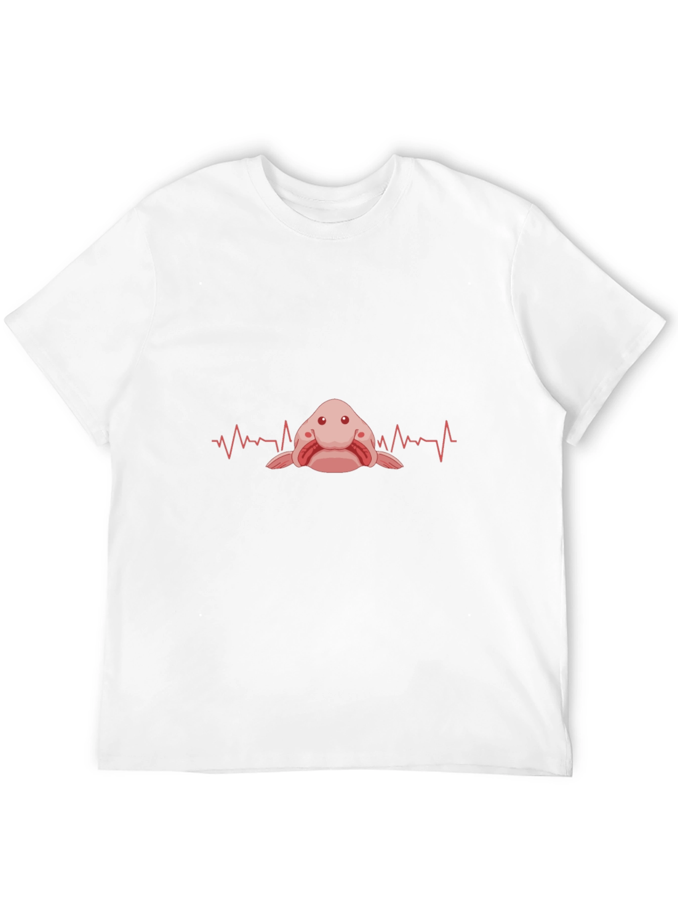 Blobfish Heartbeat T-Shirt - Funny Fish Lover Tee
