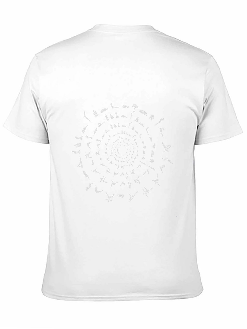 Yoga Pose Spiral Graphic Tee - Soft Cotton