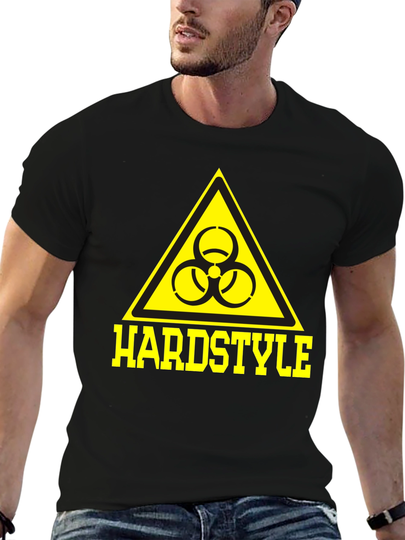 Hardstyle Biohazard Symbol T-Shirt - Black