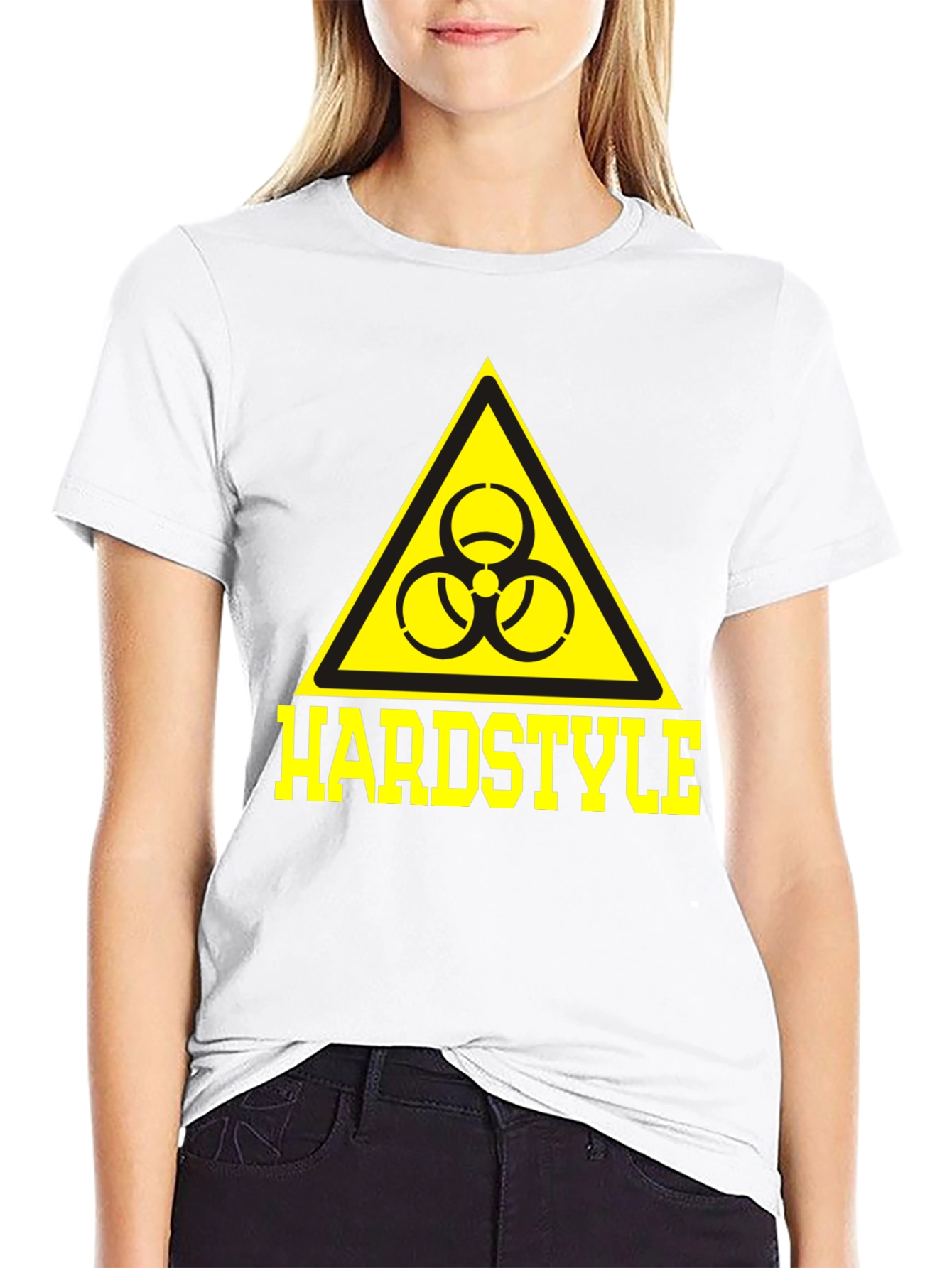 Hardstyle Biohazard Symbol T-Shirt - Black
