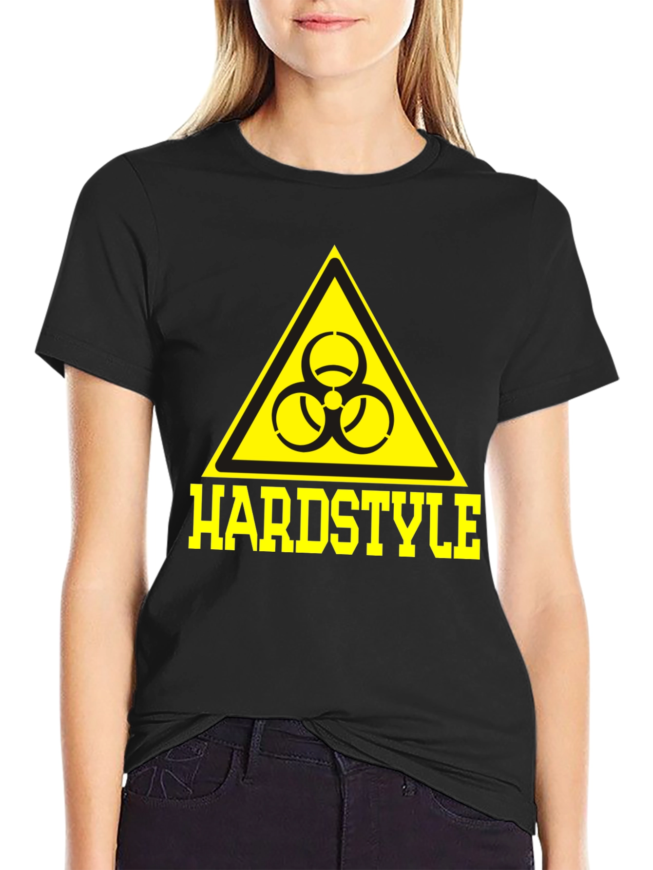 Hardstyle Biohazard Symbol T-Shirt - Black