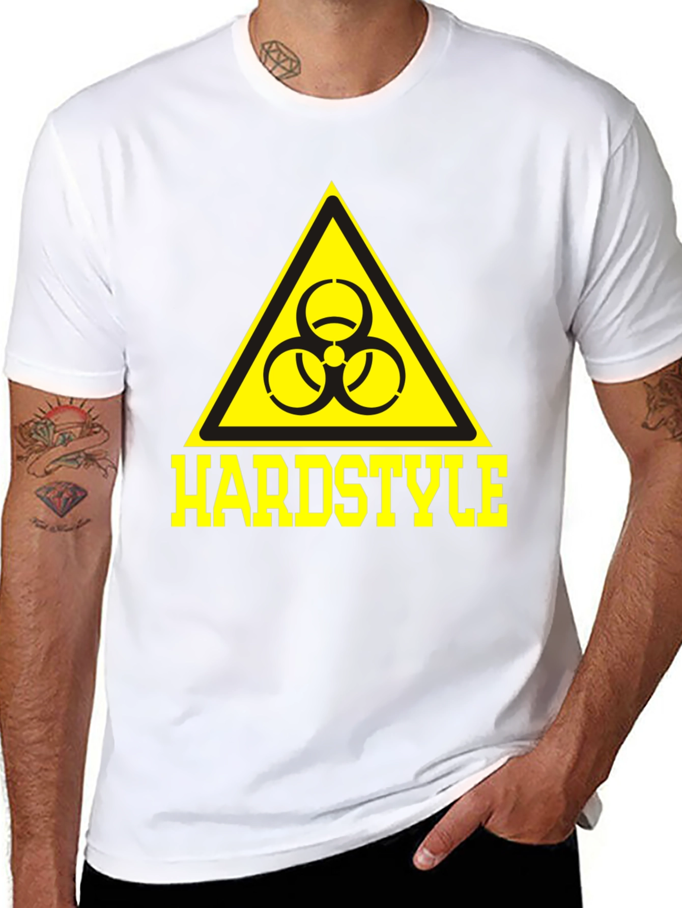 Hardstyle Biohazard Symbol T-Shirt - Black