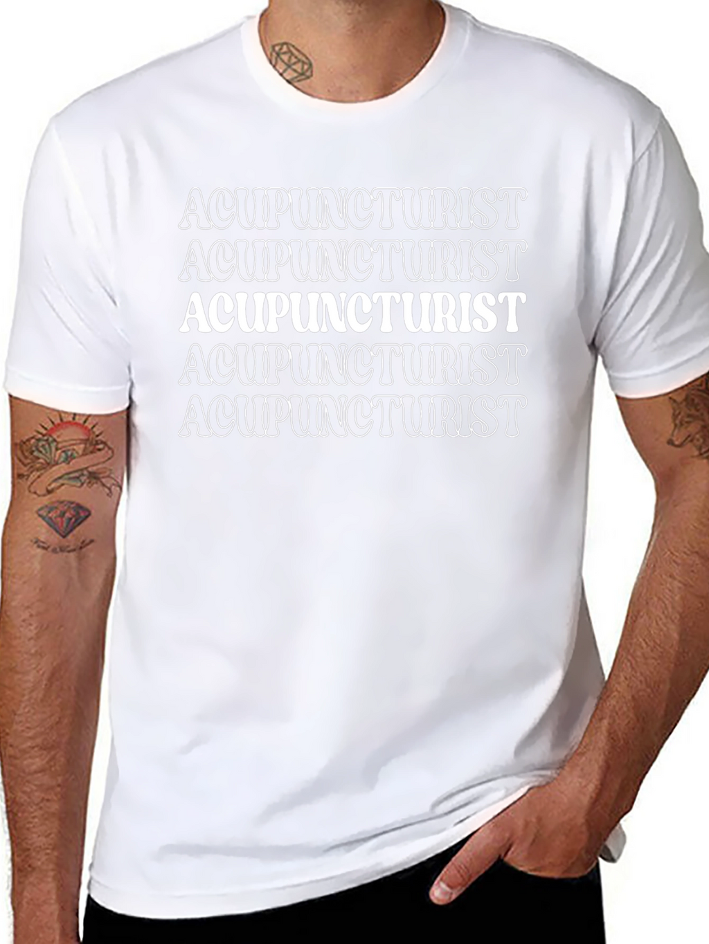 Acupuncturist Graphic Tee - Comfortable Black T-Shirt