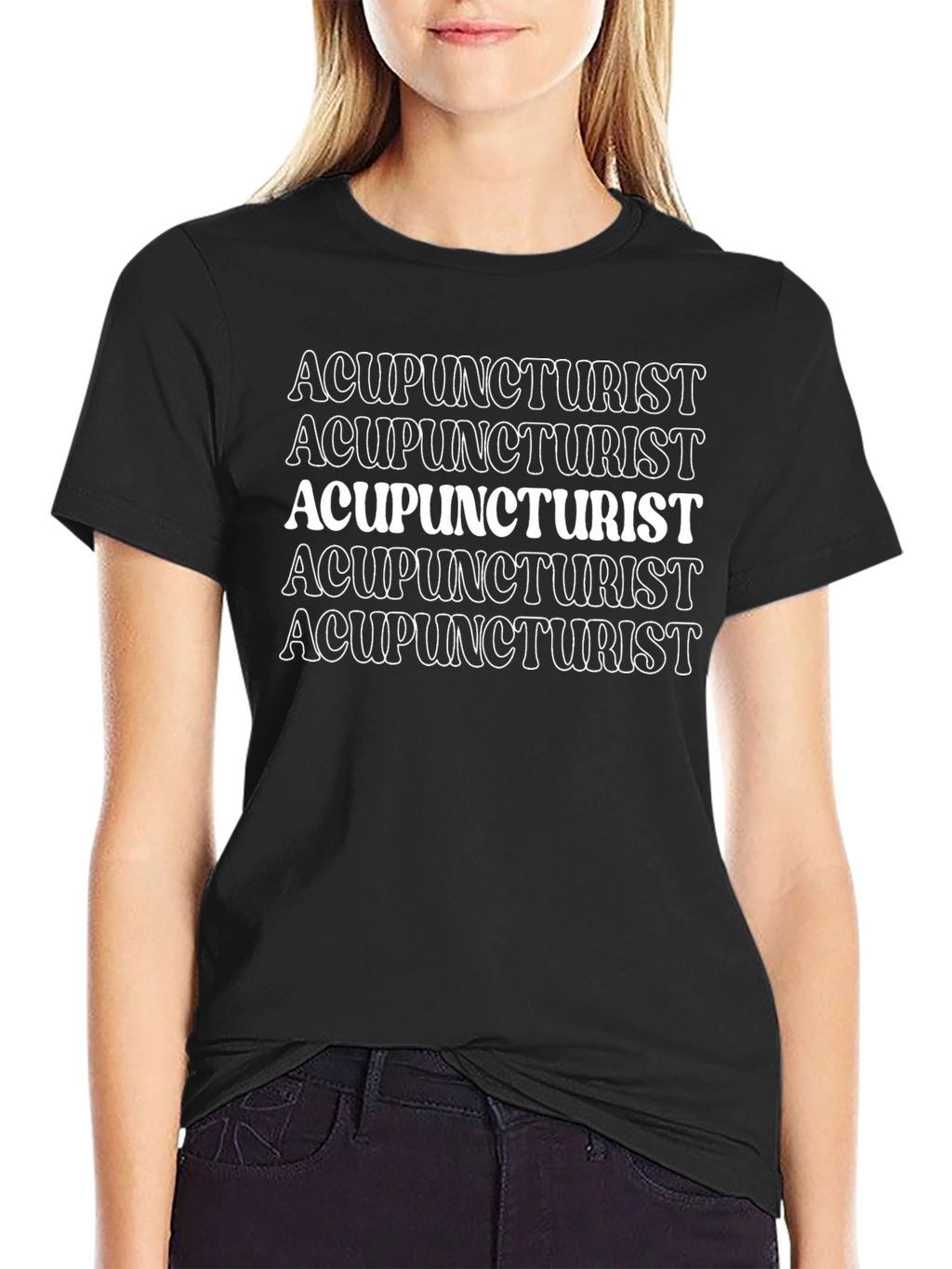 Acupuncturist Graphic Tee - Comfortable Black T-Shirt