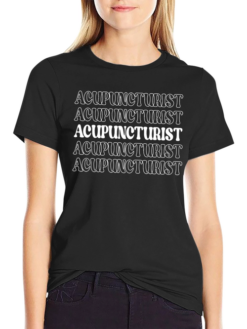 Acupuncturist Graphic Tee - Comfortable Black T-Shirt
