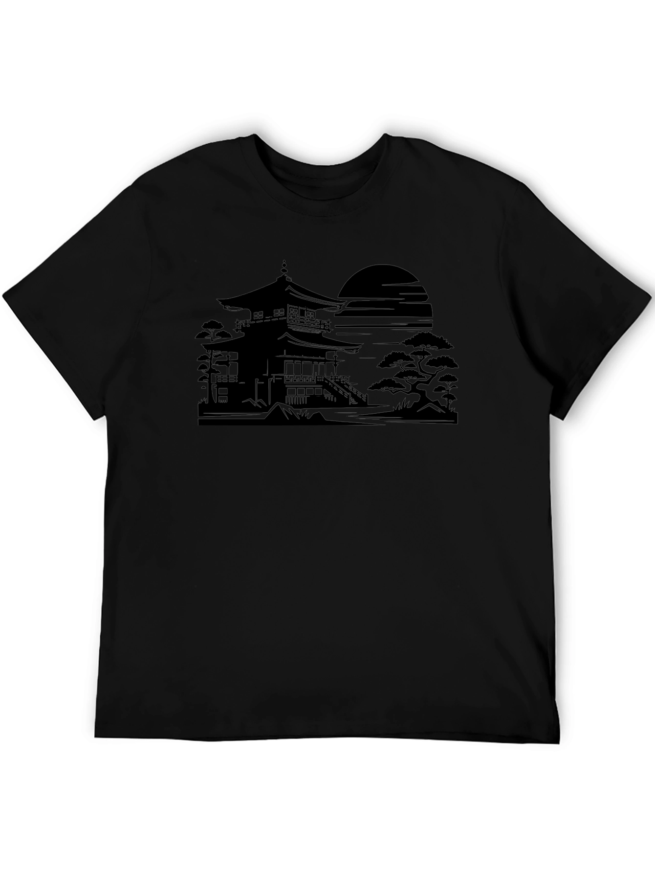 Pagoda Graphic Tee - Minimalist Design