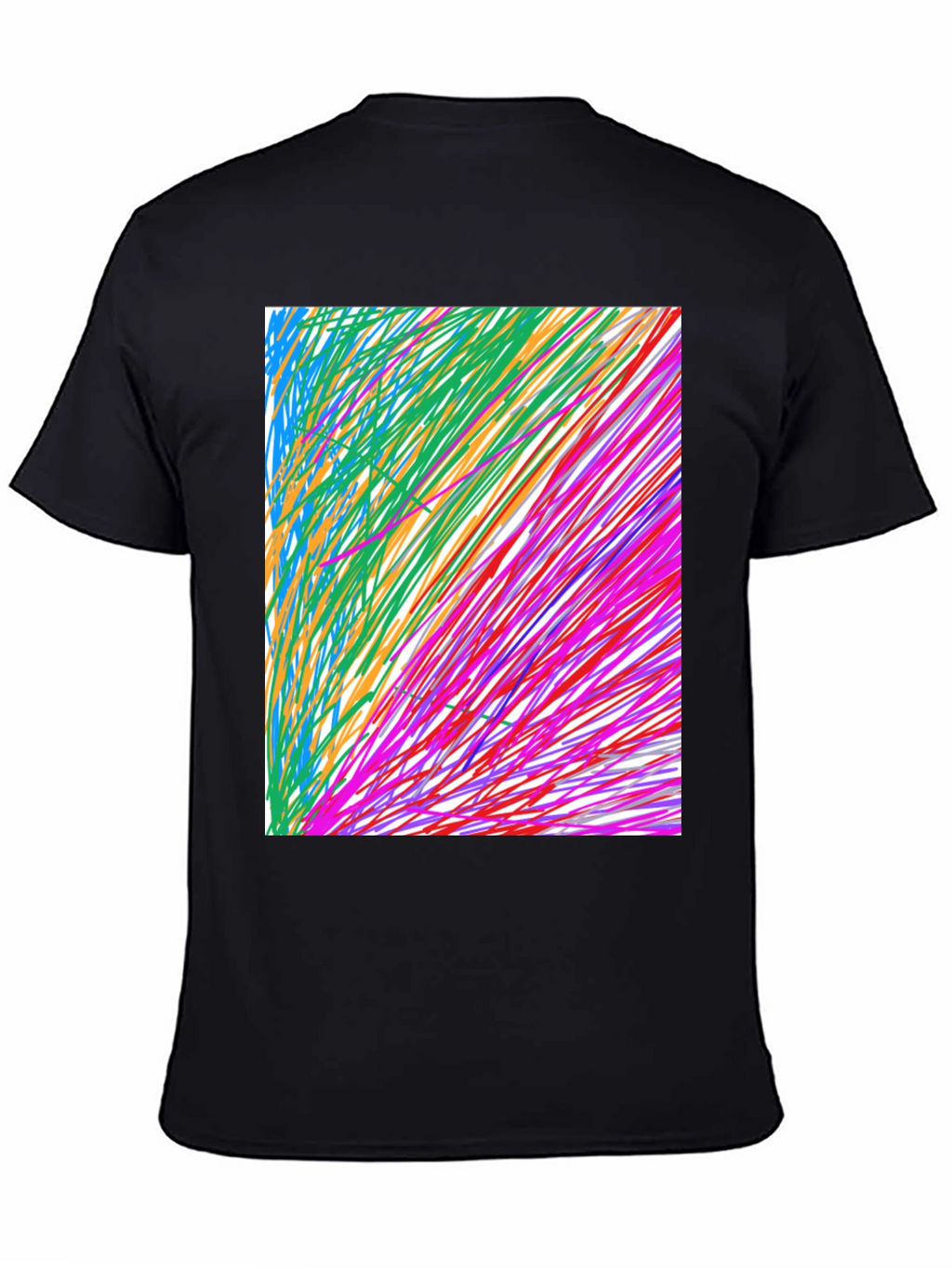 Abstract Art Black T-Shirt - Modern Graphic Tee