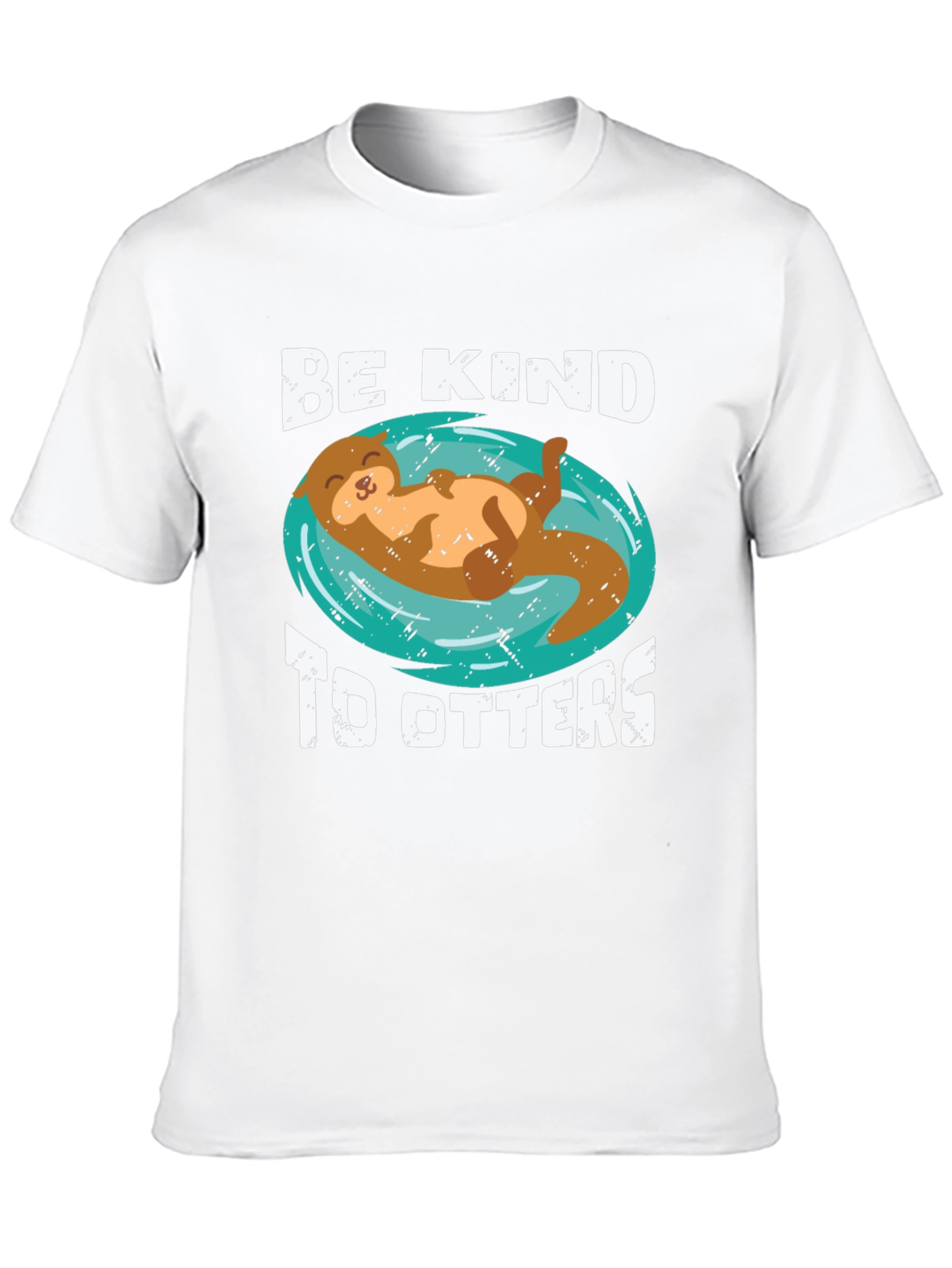 Be Kind To Otters Graphic Tee - Black