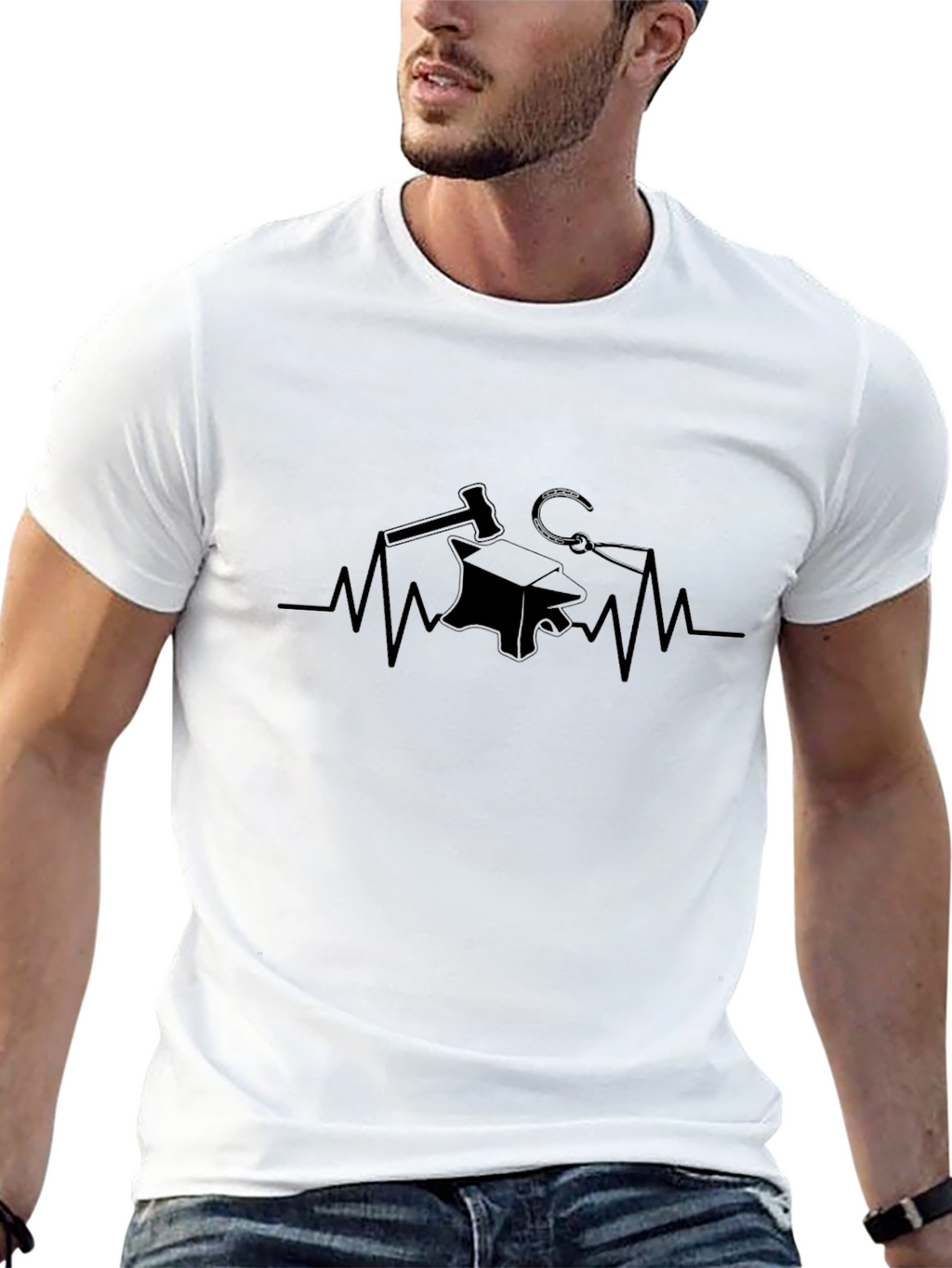 Blacksmith Heartbeat Graphic T-Shirt