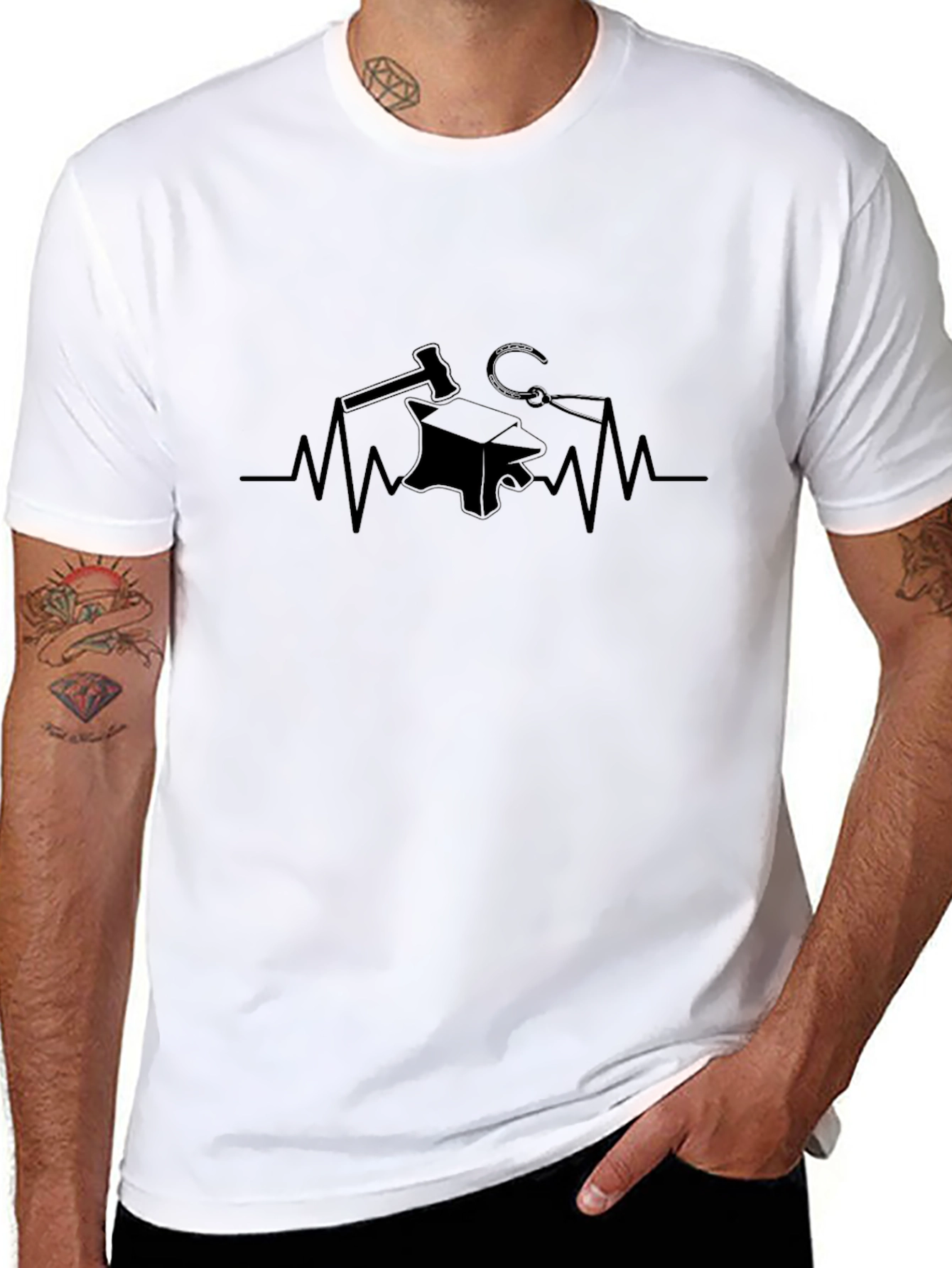 Blacksmith Heartbeat Graphic T-Shirt