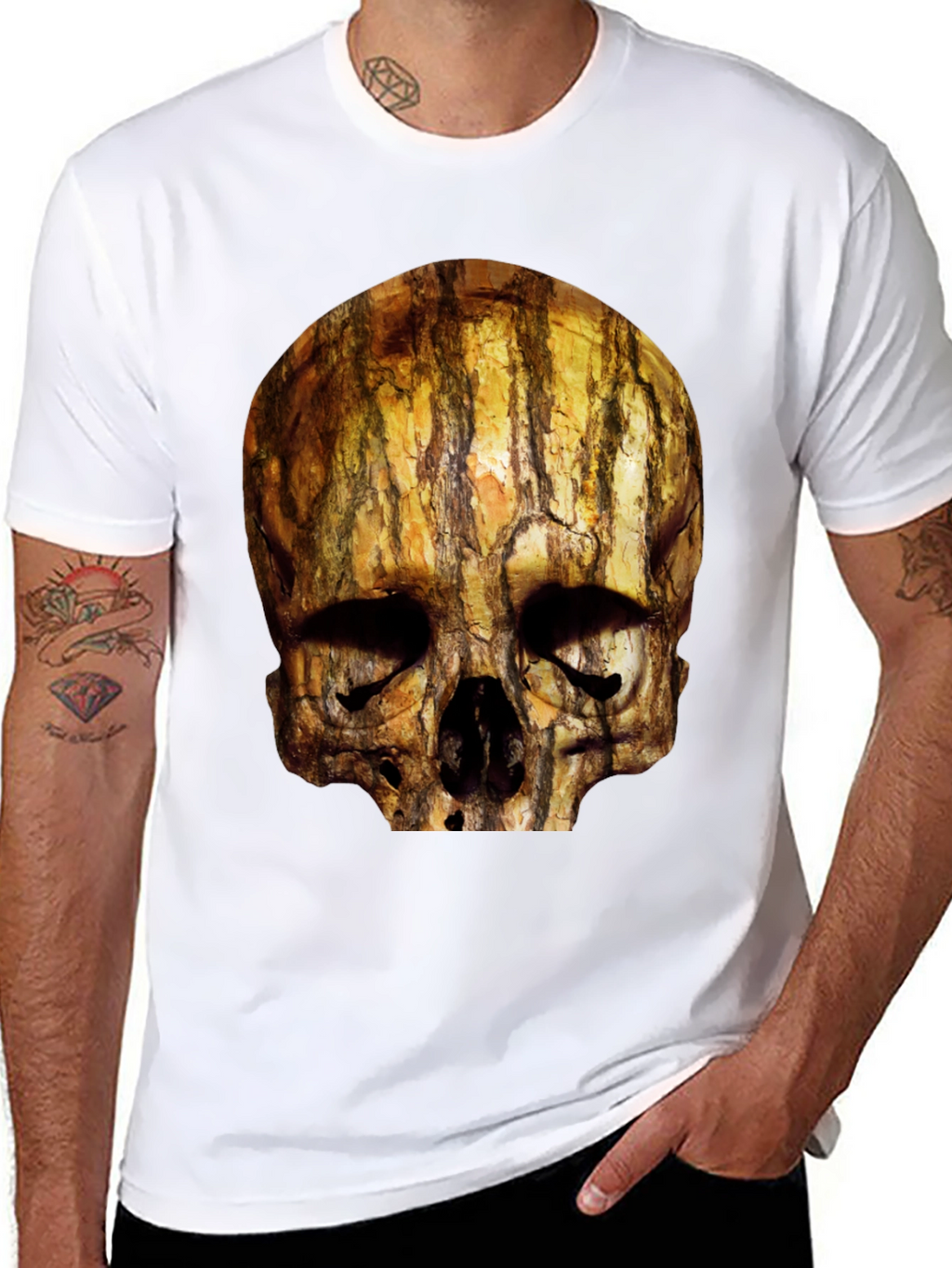 Skull Printed Black T-Shirt for Men