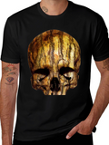 Skull Printed Black T-Shirt for Men