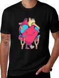 Funny Injured Heart Cartoon T-Shirt