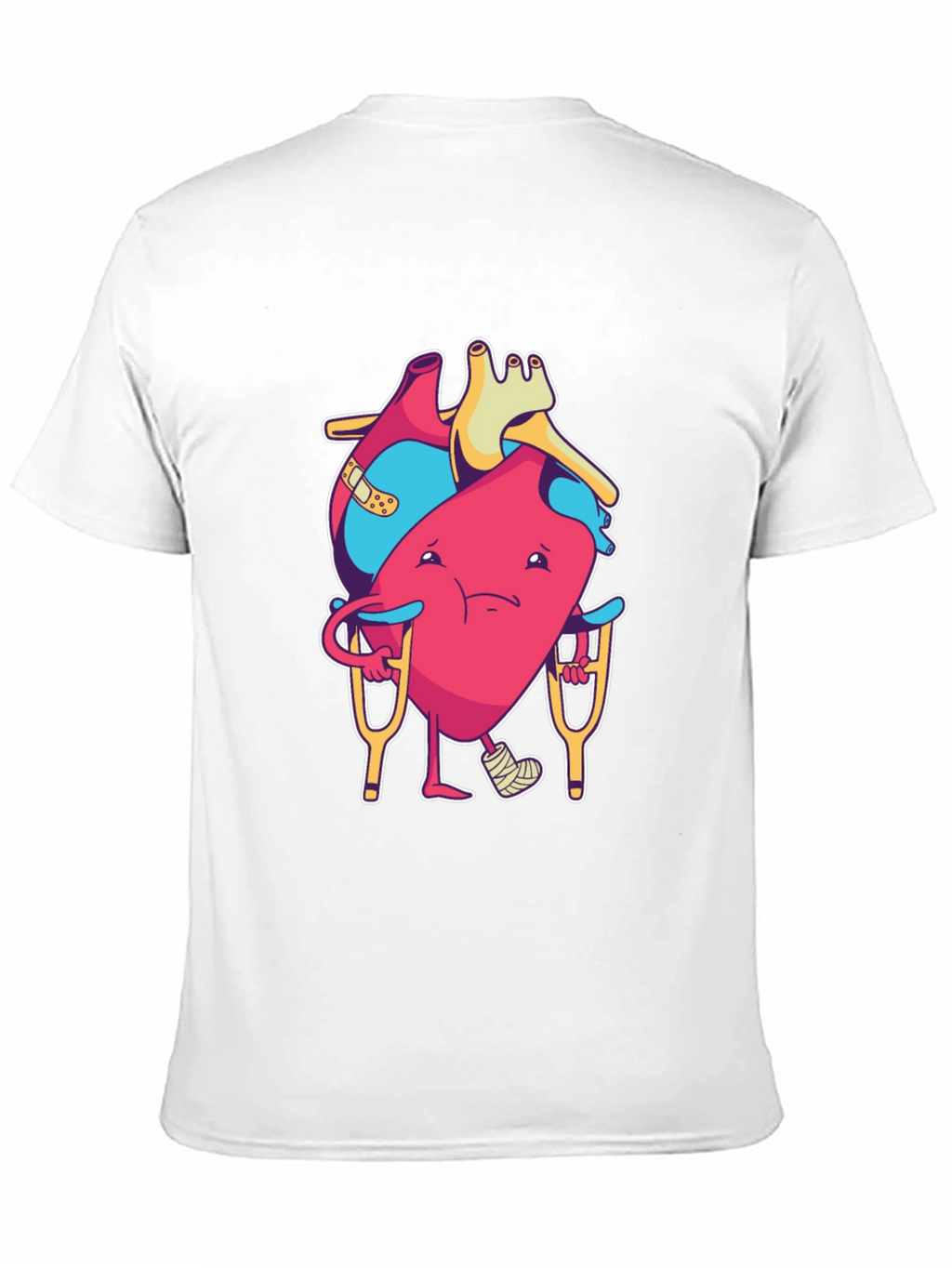 Funny Injured Heart Cartoon T-Shirt