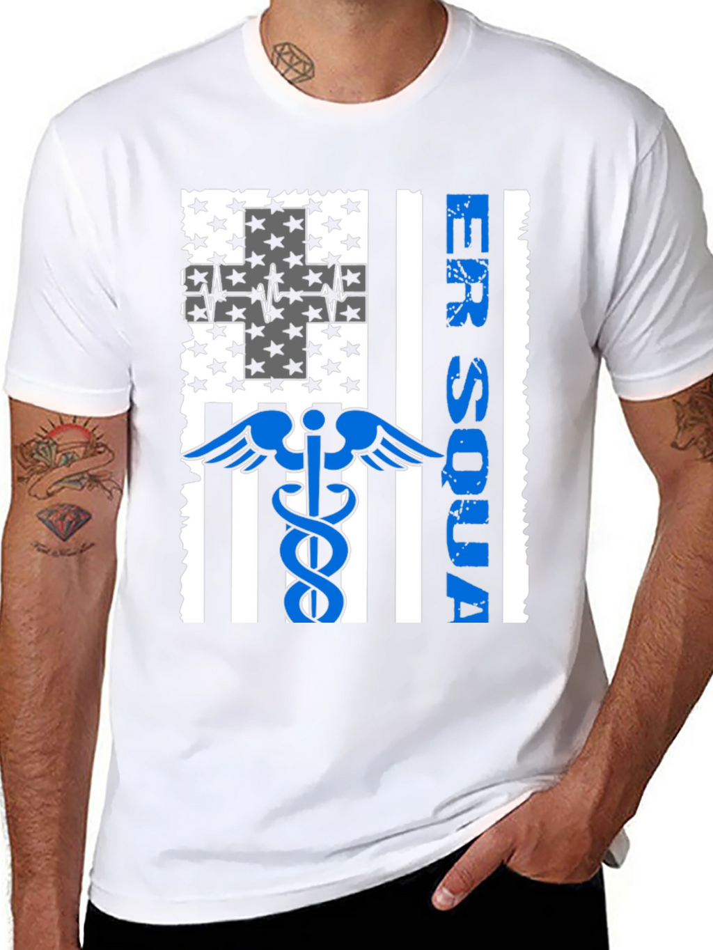 ER Squad American Flag Graphic Tee