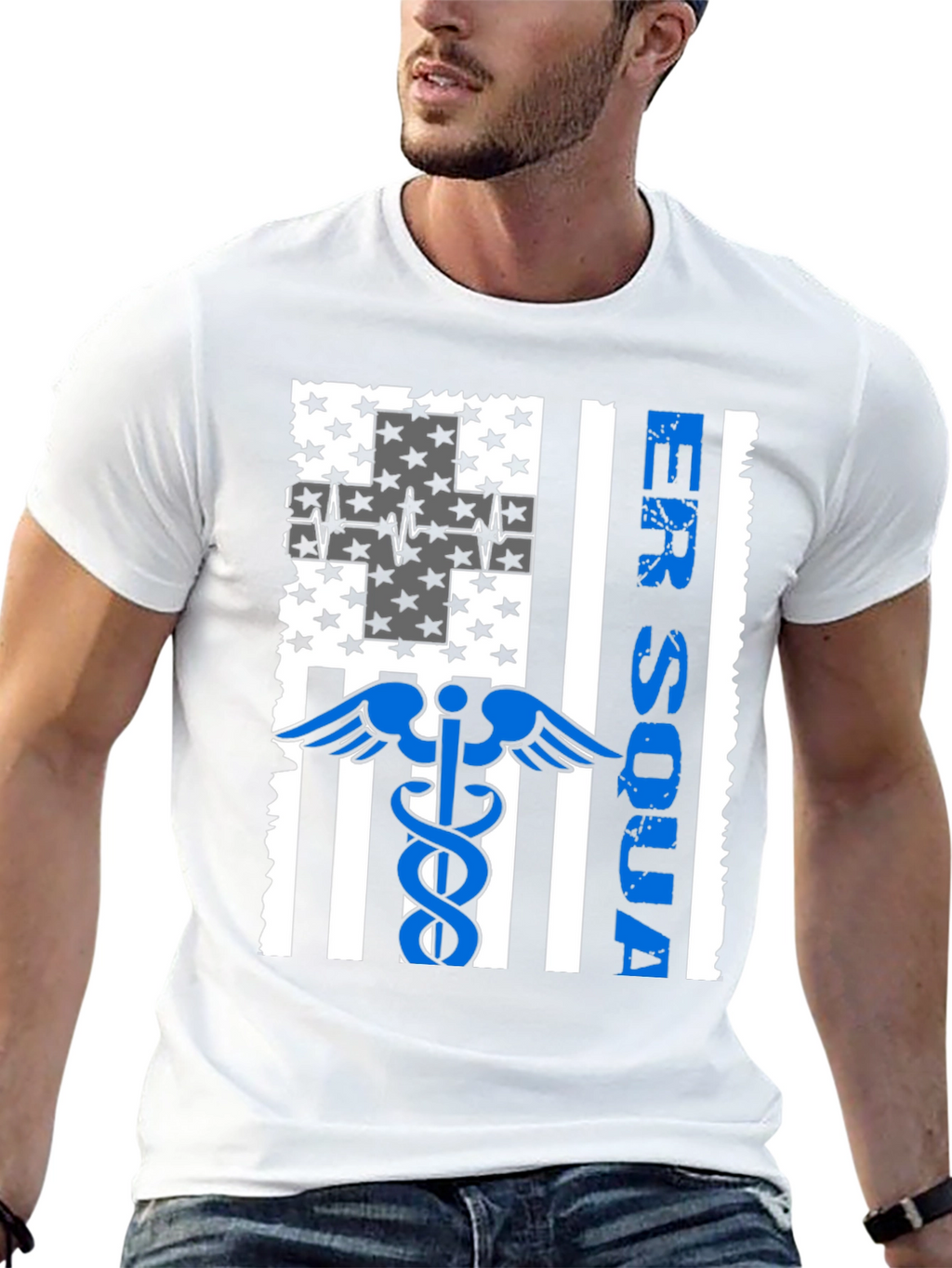 ER Squad American Flag Graphic Tee