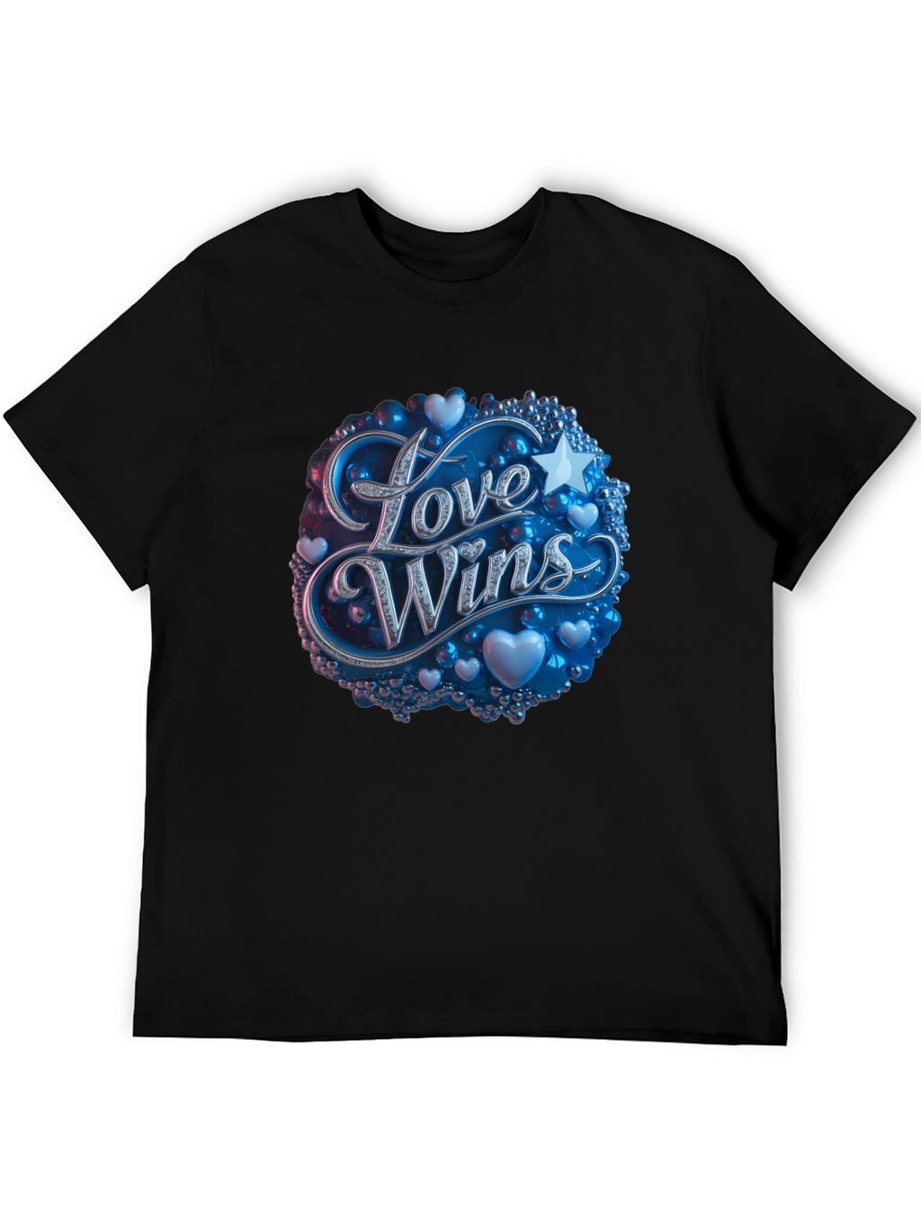 Love Wins Graphic Tee - Black