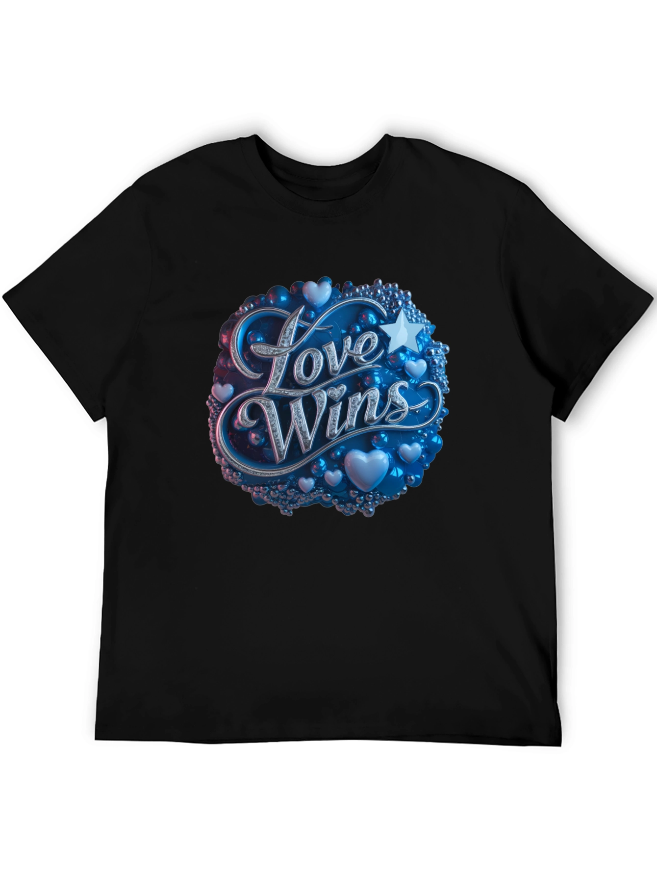 Love Wins Graphic Tee - Black