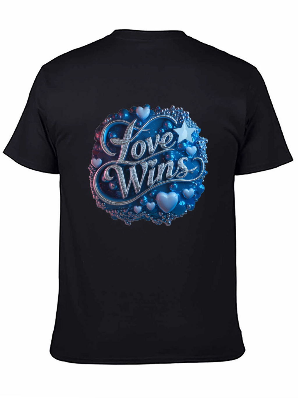 Love Wins Graphic Tee - Black