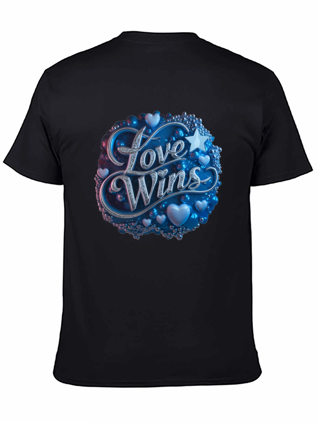 Love Wins Graphic Tee - Black
