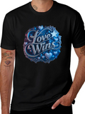 Love Wins Graphic Tee - Black