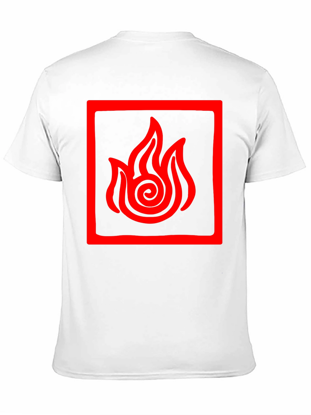 Fire Nation Symbol Tee - Black Cotton Graphic Shirt
