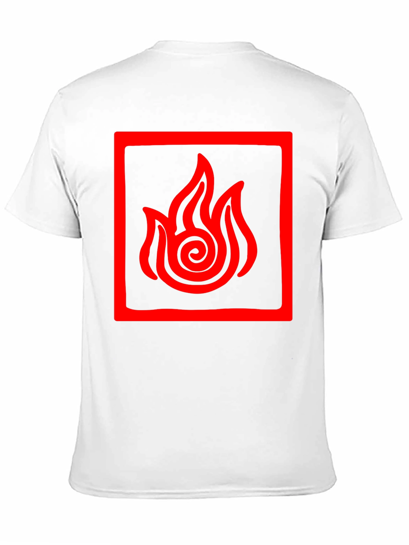 Fire Nation Symbol Tee - Black Cotton Graphic Shirt